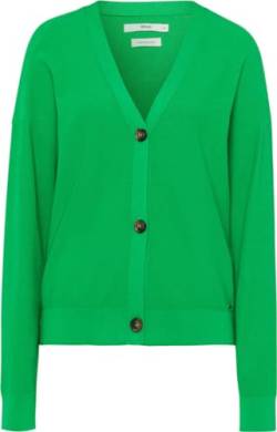 BRAX Damen Style Alicia Fine Rib Knit Structure Strickjacke, Apple Green, 36 von BRAX