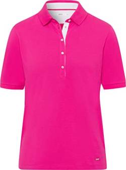 BRAX Damen Style Cleo Polo PIQUÉ SOLID Polohemd, Flush, 38 von BRAX