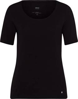 BRAX Damen Style Cora T-Shirt, Schwarz (Black 02), 34 von BRAX