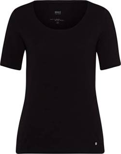 BRAX Damen Style Cora T-Shirt, Schwarz (Black 02), 36 von BRAX