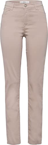 BRAX Damen Style Mary Five-pocket broek in katoen-satijn Hose, Beige (Toffee 54), 31W / 30L EU von BRAX