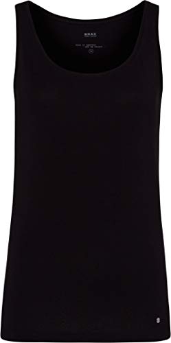 BRAX Damen Style Silvy Baumwolle Basic Tanktop, Black, 40 von BRAX