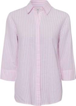 BRAX Damen Style Vicki Linen Striped Bluse, ROSA, 44 von BRAX