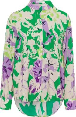 BRAX Damen Style Viv Viscose Print Bluse, Apple Green, 42 von BRAX