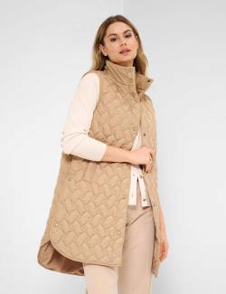 BRAX Damen Weste Style BERLIN, Beige, Gr. 38 von BRAX