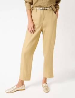 BRAX Damen Zigarettenhose Style MIC S, Beige, Gr. 36K von BRAX