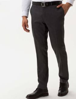 BRAX Herren Flatfronthose Style ENRICO, Grau, Gr. 46 von BRAX