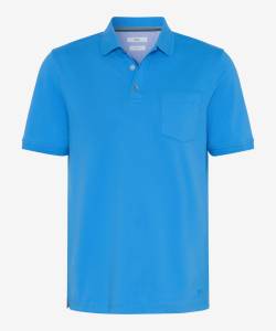 BRAX Herren Poloshirt Style PETE, Blau, Gr. M von BRAX