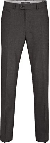 BRAX Herren Regular Fit Flatfront Stoffhose Style Enrico Hose, Grau (Anthra 06), 38W / 34L (Herstellergröße: 54) von BRAX