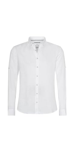 BRAX Herren Style Dirk U Pure Linen Hemd, White, L von BRAX
