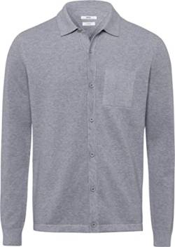 BRAX Herren Style Jayden HI-Flex Structure gepflegtes Poloshirt Pullover, Platin, XL von BRAX