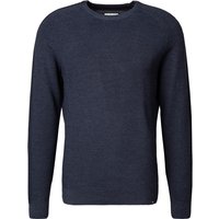 Brax Herren Pullover blau Baumwolle unifarben von BRAX