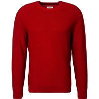Brax Herren Pullover rot Baumwolle unifarben von BRAX