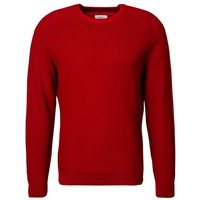 Brax Herren Pullover rot Baumwolle unifarben von BRAX