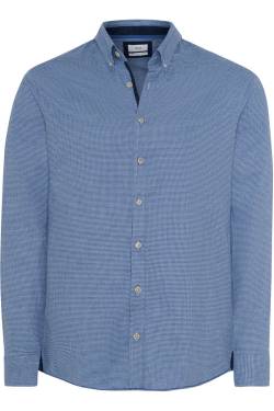 Brax Modern Fit Flanellhemd blau, Hahnentritt von BRAX