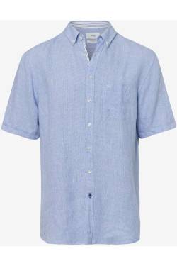 Brax Modern Fit Hemd blau, Hahnentritt von BRAX