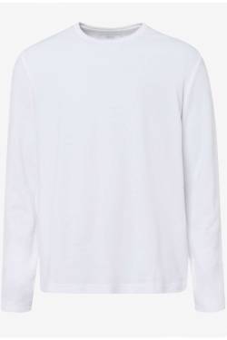 Brax Modern Fit Longsleeve weiss, Einfarbig von BRAX