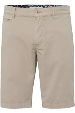 Brax Regular Fit Bermuda beige, Einfarbig von BRAX