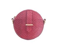 BREE Damen Weeny 2, Bordeaux, Round Pouch W19 Clutch Rot (Bordeaux) von BREE