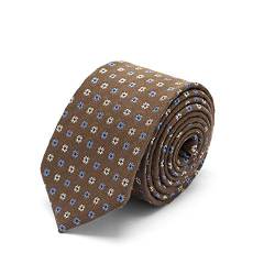 BRERA 67 Elegante braune Krawatte aus Seide und Wolle 148 x 8 | Krawatten für Herren | Krawatte Jungen | Accessoires Männer für Jacke und Anzug von BRERA 67