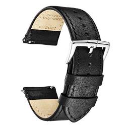 B&E Schnellverschluß Uhrenarmbänder Lite Vintage Leder armband Ersatband für Herren Damen - Watch Bands Strap für traditionelle & intelligente Uhren - Breite 16mm 18mm 20mm 22mm 24mm Erhältlich von BRISMASSI ESETTI