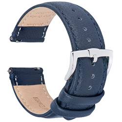 BRISMASSI ESETTI Top-Grain Leder Uhrenarmbänder - Schnellverschluß Uhrenarmbänder Leder Armbänder 18mm 20mm 22mm für Herren & Damen - Weiche & Langlebige Luxus Lederarmbänder von BRISMASSI ESETTI