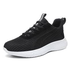 BRKVALIT Herren Damen Sneakers Mesh Gym Turnschuhe Freizeitschuhe Laufschuhe Sportschuhe,Schwarz,42EU von BRKVALIT