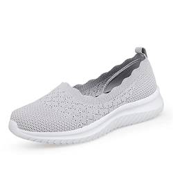 BRKVALIT Herren Damen Sneakers Sportschuhe rutschfest Verschleißfest Fitness Walking Trainingsschuhe Turnschuhe,Grau,36EU von BRKVALIT