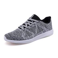 BRKVALIT Unisex-Erwachsene Sneakers Herren Damen Turnschuhe Freizeitschuhe Laufschuhe Sportschuhe Turnschuhe,Grau,38EU von BRKVALIT