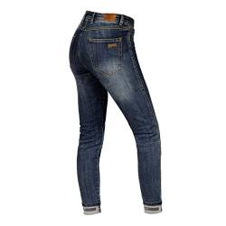 BROGER California Lady Motorradjeans Damen | Aramidfaser Futter | SAS-TEC Knie Hüfte Steißbein Protektoren | Reflektierende Elemente | Slim Fit von BROGER