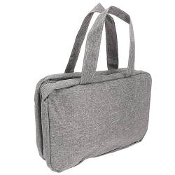 Tragbare Kosmetiktasche, Nass-Trocken-Trenn-Kulturbeutel, Wasserdicht für den Außenbereich (Grey) von BROLEO