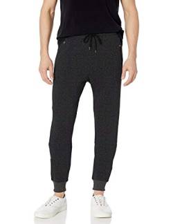 BROOKLYN ATHLETICS Herren Cargo Pocket Twill Jogger Trainingshose, Onyx Marl, Mittel von BROOKLYN ATHLETICS