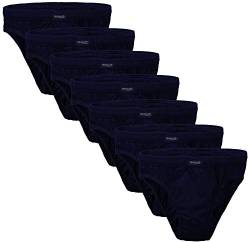 BRUBAKER 7er Pack Herren Slips 100% Baumwolle Blau Gr. XL von BRUBAKER