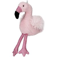 BRUBAKER Schlüsselanhänger Flamingo 20 cm mit Aufhänger, Taschenanhänger Kuscheltier mit Glitzer, Plüsch Stofftier von BRUBAKER