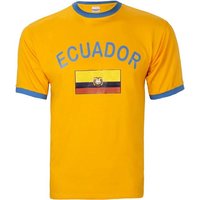 BRUBAKER T-Shirt Ecuador - Retro Unisex Fan Shirt für Herren und Damen (1-tlg) Trikot von BRUBAKER