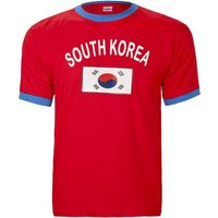 BRUBAKER T-Shirt Südkorea - Retro Unisex Fan Shirt für Herren und Damen (1-tlg) Trikot South Korea von BRUBAKER