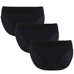 BRUBECK Herren Slips Baumwolle 3er Pack | Slip Seamless | Unterhosen atmungsaktiv | Unterwäsche für Männer | Mens Underwear Briefs Cotton | 80% Baumwolle | Gr. XXL, Dark Graphite | BE00290A von BRUBECK