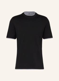 Brunello Cucinelli T-Shirt schwarz von BRUNELLO CUCINELLI