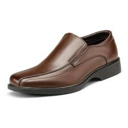 BRUNO MARC Herren Mokassin Anzugschuhe Herren Slipper Slip on Bussnis Schuhe Cambridge-05,dunkel braun 44.5EU von BRUNO MARC