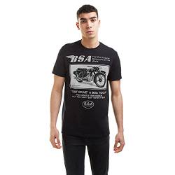 BSA Motocycles Herren Test Drive T-Shirt, Schwarz (Black Blk), X-Large von BSA Motocycles