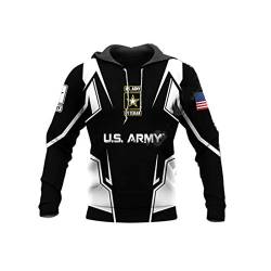 BSDASH Marine US Military Army Anzug Soldat Camo Pullover Mode Trainingsanzug 3D-Druck Reißverschluss Hoodies Sweatshirts Jacke Hoodies XL von BSDASH