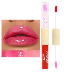 Doppelseitiger Lipgloss | Täglicher Lippenstift für Frauen | Wasserfester Lippenstift mit Spiegeleffekt für Frauen, feuchtigkeitsspendendes Lipglossöl, feuchtigkeitsspendendes Lippenöl, Bseid von BSEID