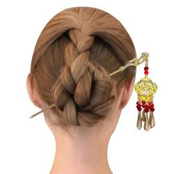 Haarstäbchen mit Charme | Leuchtende Essstäbchen-Haarnadeln,Antiker chinesischer Haarschmuck für Frauen, Haarnadel mit leuchtender Laternenquaste Bseid von BSEID