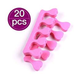 20 Stück Finger-Zehentrenner aus Schaumstoff EinwegnagelZehentrenner Nagelkunst Pediküre Maniküre Werkzeug Set Pink von BSGP