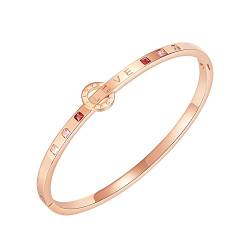 BSLVWG Armband für Frauen, Rose Gold LIEBE Armbänder Armbänder für Frauen Armbänder Damen Armbänder Geburtstag Muttertag Weihnachtsjubiläumsgeschenke für Frauen/Mama/Frau von BSLVWG