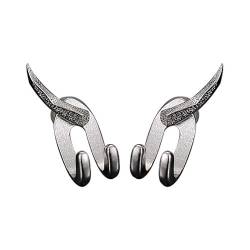 BSLVWG Ohrstecker für Männer Frauen Punk Silber Ohrstecker Hip Pop Ohrstecker Schraube Mode Ohrringe Schmuck für Mädchen Unisex Männer Sohn Teens von BSLVWG