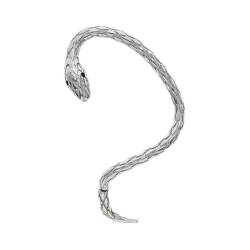 BSLVWG Punk Schlange Ohr Manschette Ohrringe Gothic Silber Schlange Manschette Wrap Crawler Ohrringe Vintage Schlange Crawler Knorpel Ohrring Schmuck für Frauen und Mädchen von BSLVWG