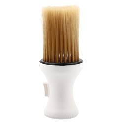 Professionelle Friseurbürste Nacken Staubwedel Haarschnitt Reinigungsbürste Weiches Nylon Haar Bürste, Haushalt Friseur Werkzeug (Weiß) von BSTCAR
