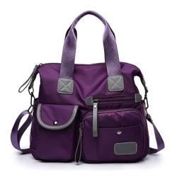 Reisetasche Duffel große Kapazität Gepäck einzelne Schulter tragen Handtasche Frauen Reisen, Fitnessstudio, Yoga (Lila) von BSTCAR