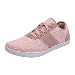BSWFA Paar Slip-On-Schuhe für die Arbeit, rutschfeste Turnschuhe, Wanderschuhe Schuhe Herren Sneaker Niedrig (Pink #1, 39) von BSWFA